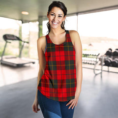 Wallace Weathered Tartan Women Racerback Tank Top