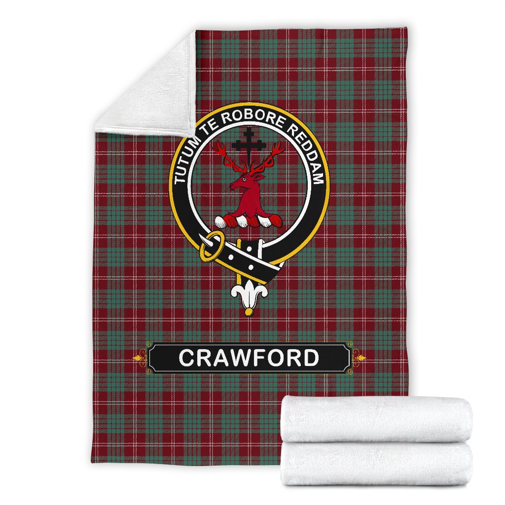 Crawford Tartan Crest Blanket - 3 Sizes