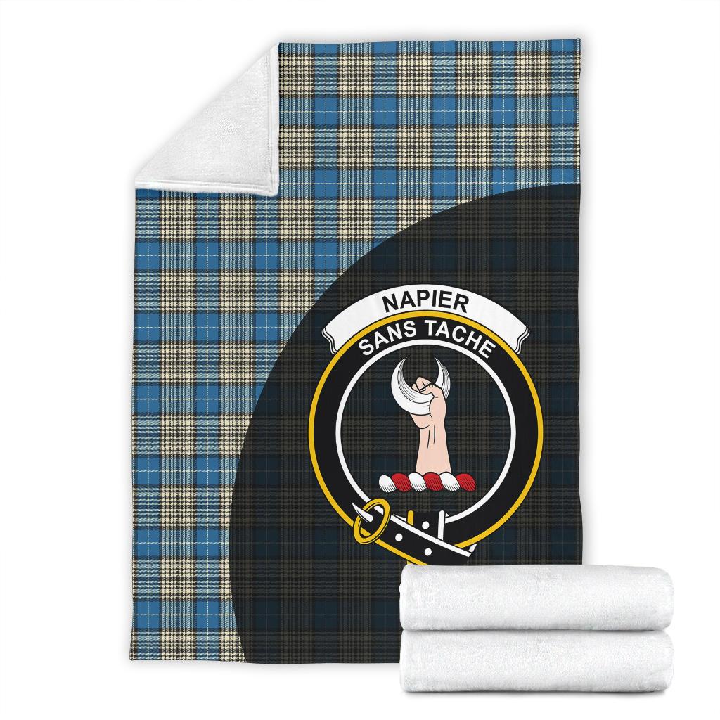 Napier Ancient Tartan Crest Blanket - 3 Sizes