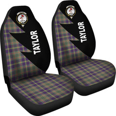 Tailyour (Or Taylor) Tartan Crest Flash Car Seat Cover