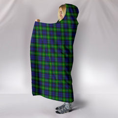 Gordon Modern Tartan Hooded Blanket