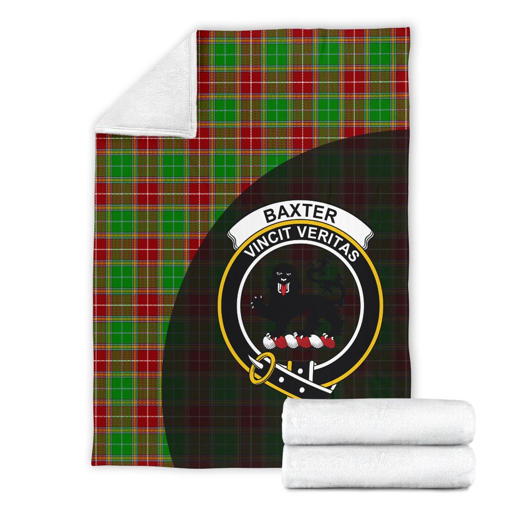 Baxter Modern Tartan Crest Blanket - 3 Sizes