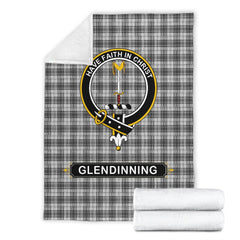 Glendinning Family Tartan Crest Blankets
