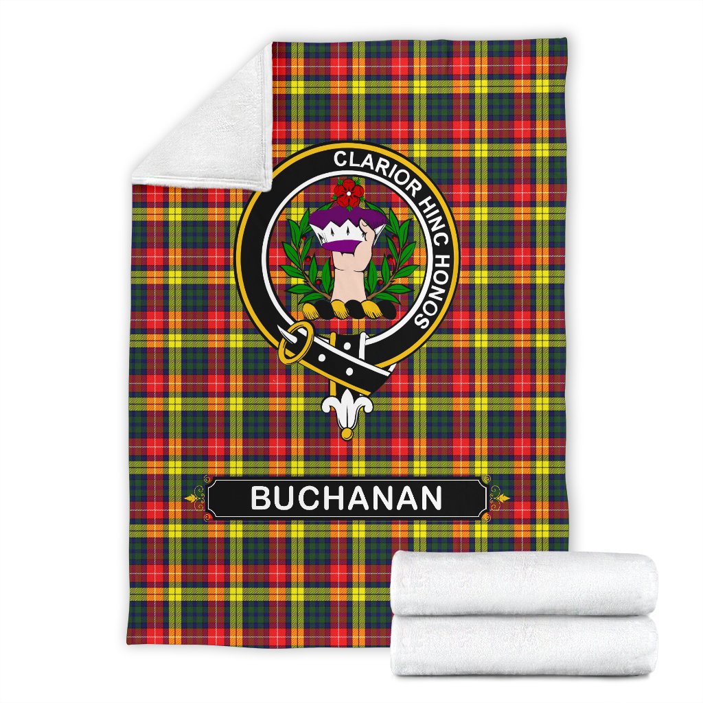 Buchanan Family Tartan Crest Blankets