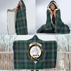 Kennedy Family Tartan Crest Hooded Blanket