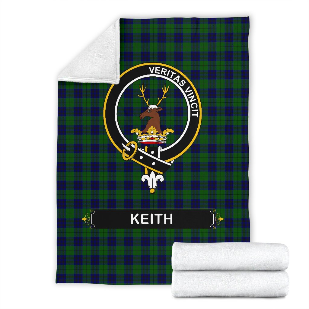 Keith Tartan Crest Blanket - 3 Sizes