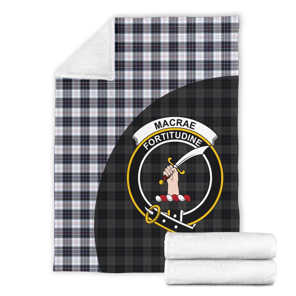 MacRae Dress Modern Tartan Crest Blanket - 3 Sizes