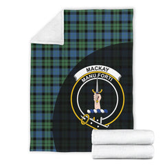 MacKay Ancient Tartan Crest Blanket Wave Style