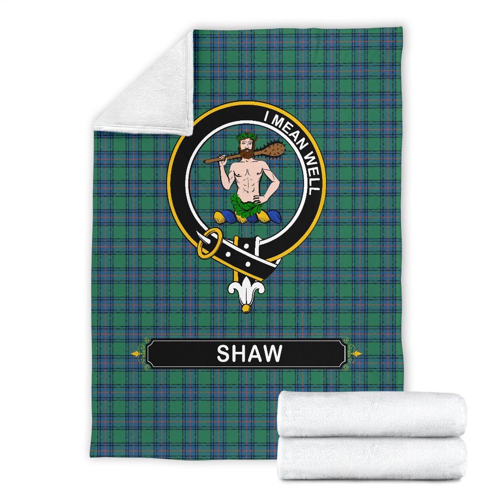Shaw (of Sauchie) Tartan Crest Blankets