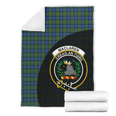 MacLaren Ancient Tartan Crest Blanket Wave Style