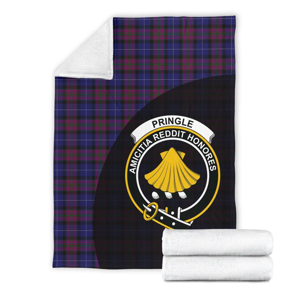 Pride of Scotland Tartan Crest Blanket Wave Style