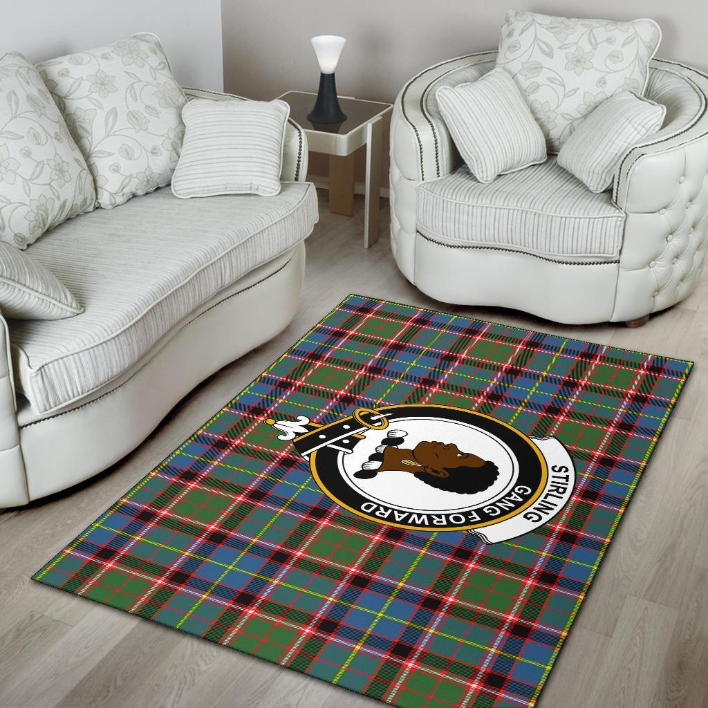 Stirling (Of Keir) Tartan Crest Area Rug