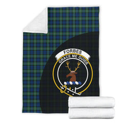 Forbes Ancient Tartan Crest Blanket Wave Style