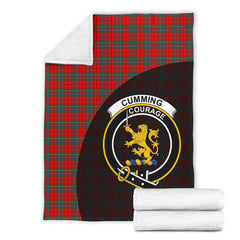 Cumming Modern Tartan Crest Blanket Wave Style