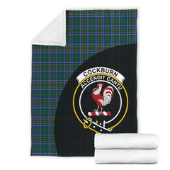 Cockburn Ancient Tartan Crest Blanket Wave Style