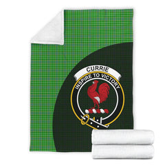 Currie Tartan Crest Blanket Wave Style