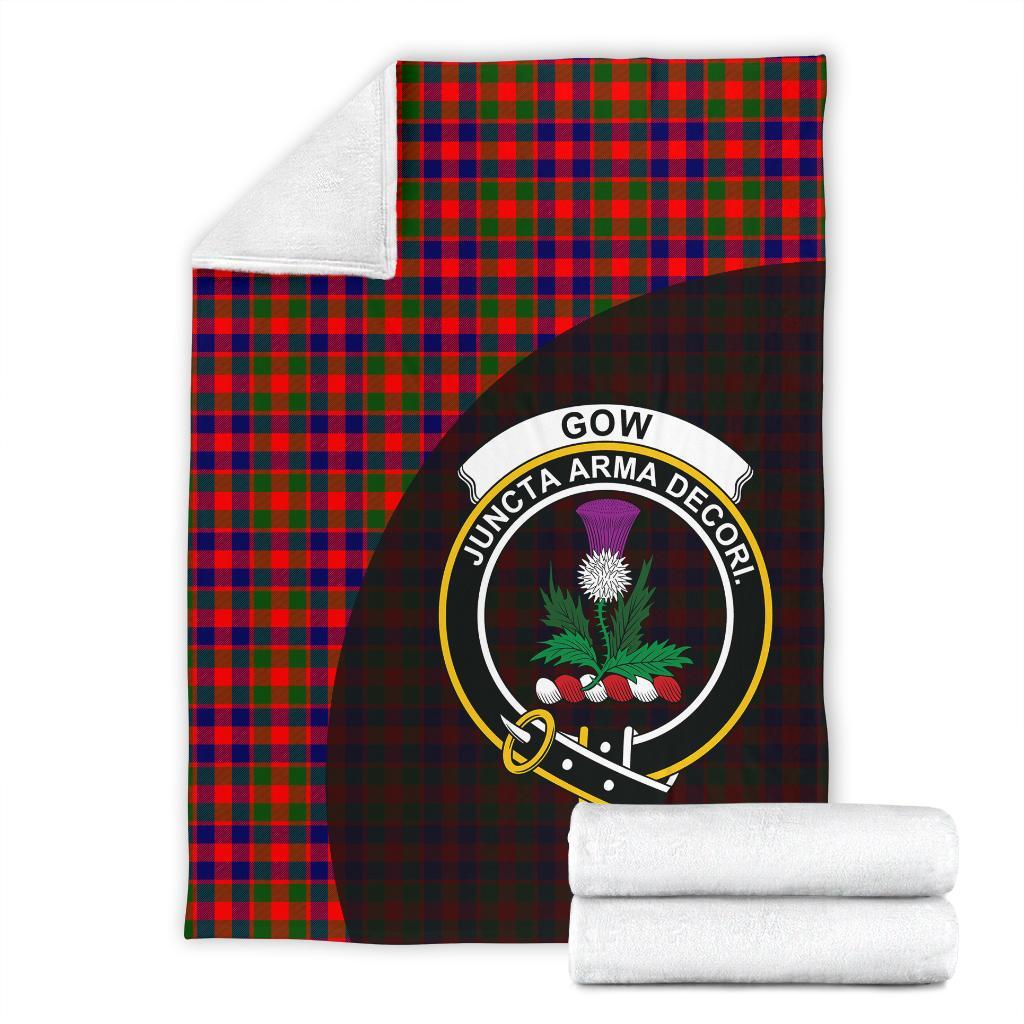 Gow Modern Tartan Crest Blanket Wave Style
