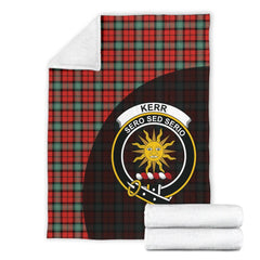 Kerr Ancient Tartan Crest Blanket Wave Style