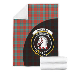 Dunbar Ancient Tartan Crest Blanket Wave Style