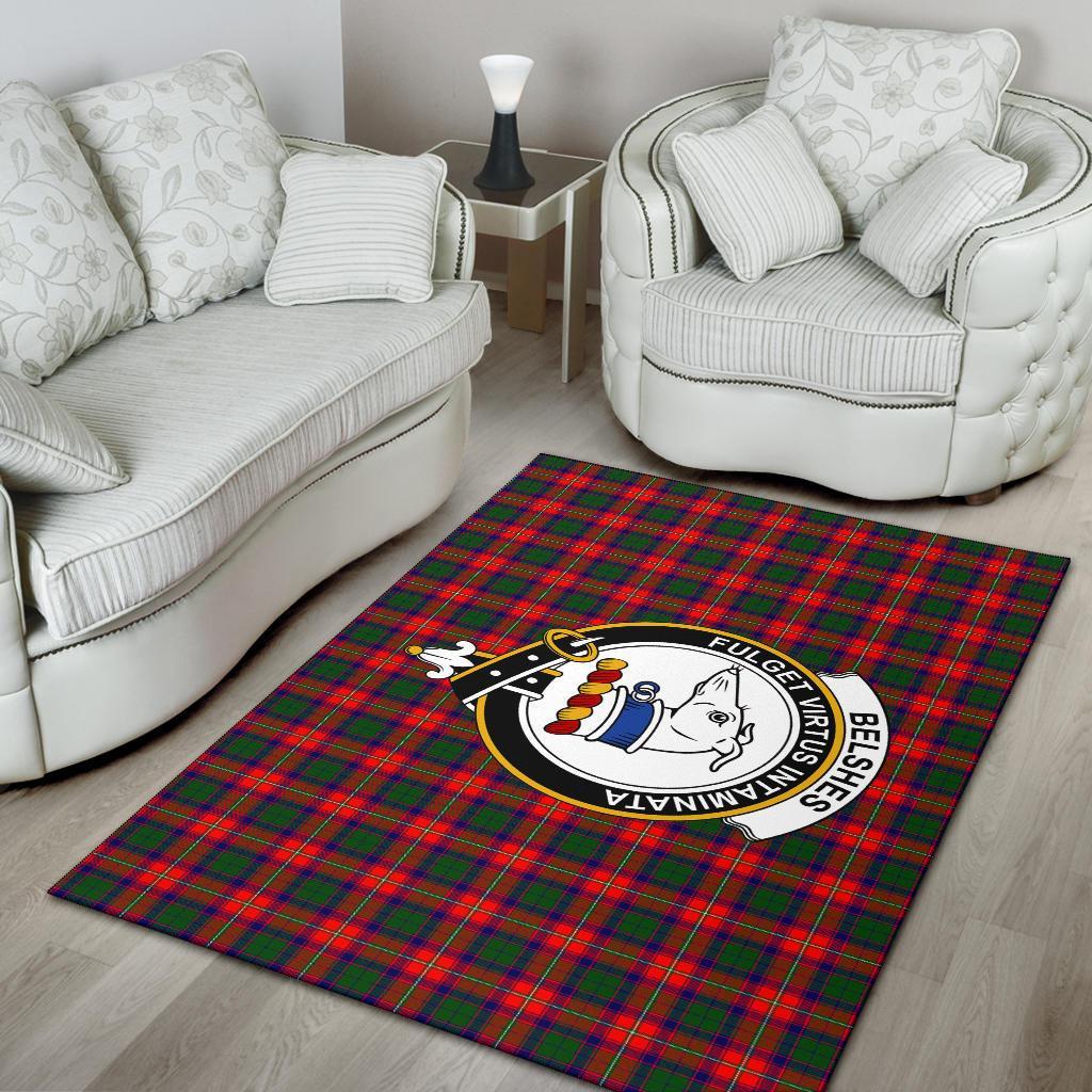 Belshes Tartan Crest Area Rug