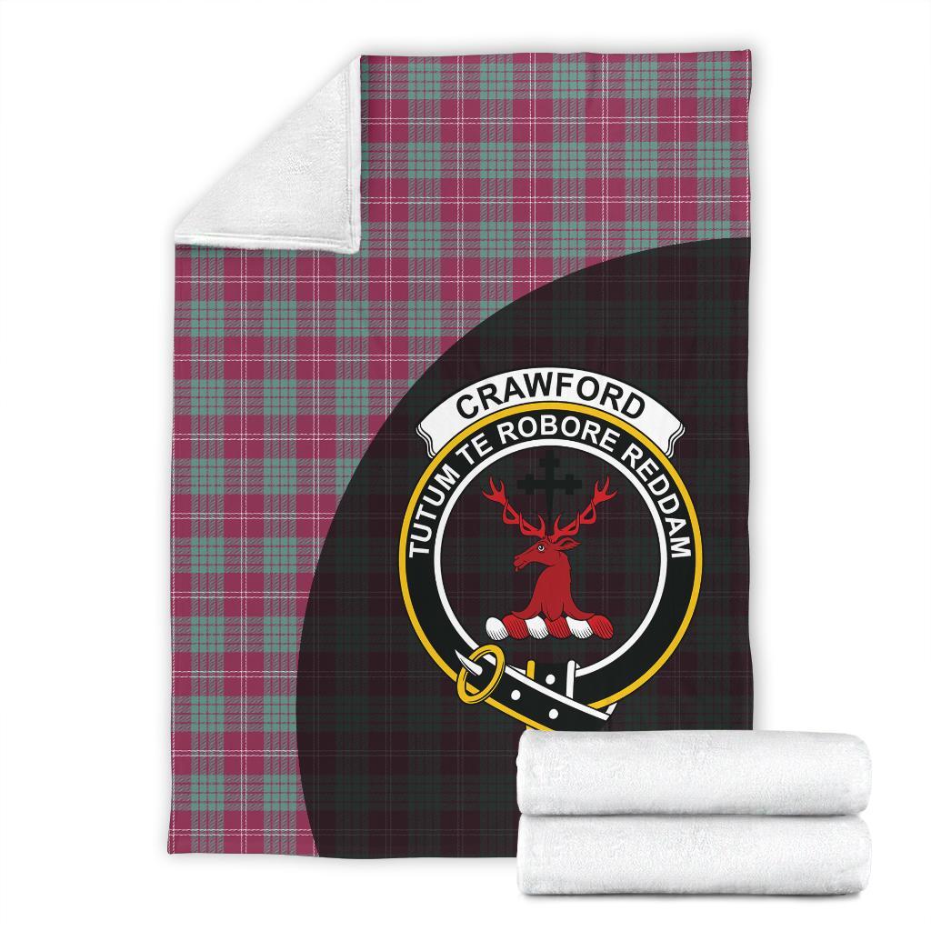 Crawford Ancient Tartan Crest Blanket Wave Style