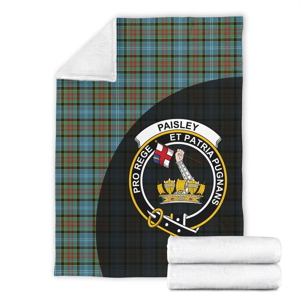 Paisley District Tartan Crest Blanket Wave Style