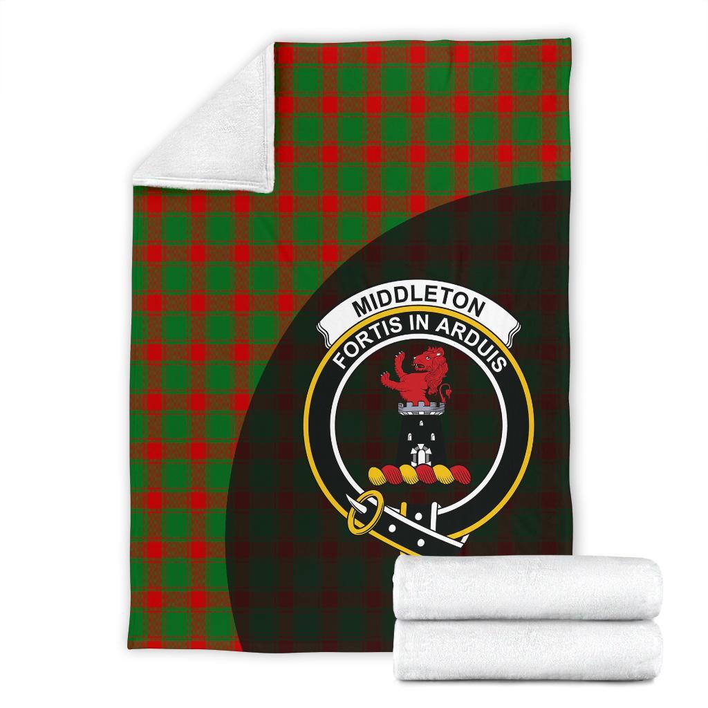 Middleton Modern Tartan Crest Blanket Wave Style