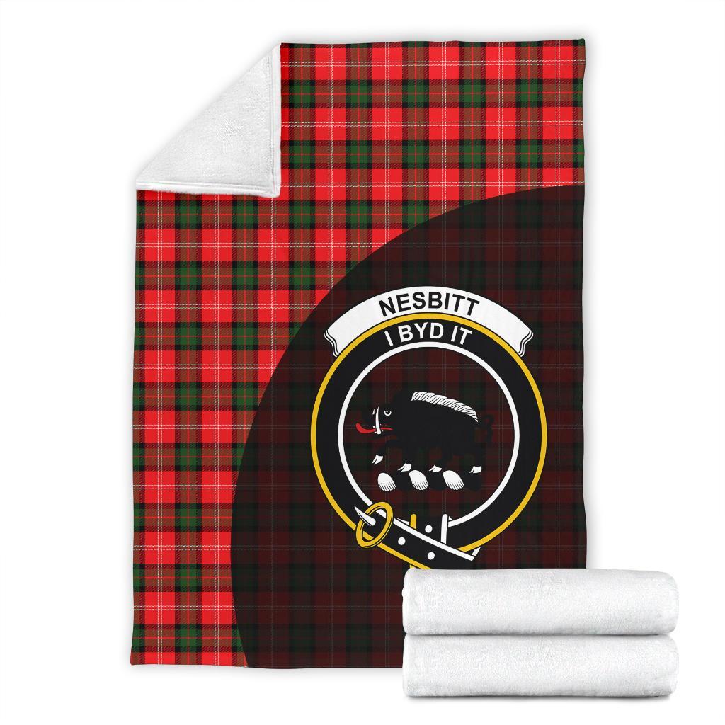 Nesbitt Modern Tartan Crest Blanket Wave Style