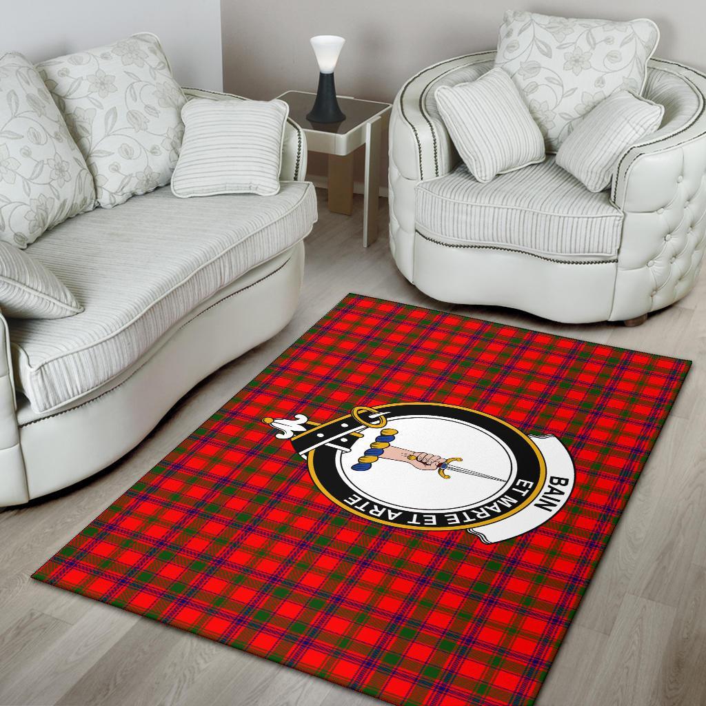 Bain Tartan Crest Area Rug