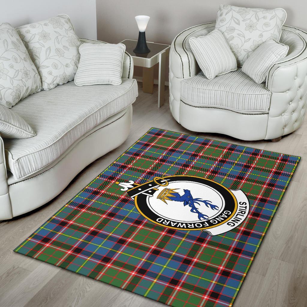 Stirling (Of Cadder-Present Chief) Tartan Crest Area Rug