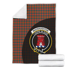 MacNaughton Ancient Tartan Crest Blanket Wave Style