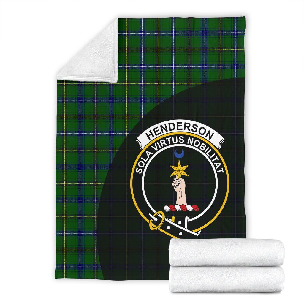 Henderson Modern Tartan Crest Blanket Wave Style