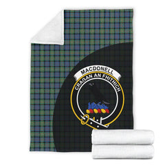 MacDonnell Of Glengarry Ancient Tartan Crest Blanket Wave Style