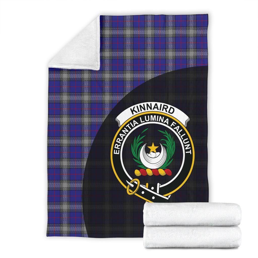 Kinnaird Tartan Crest Blanket Wave Style