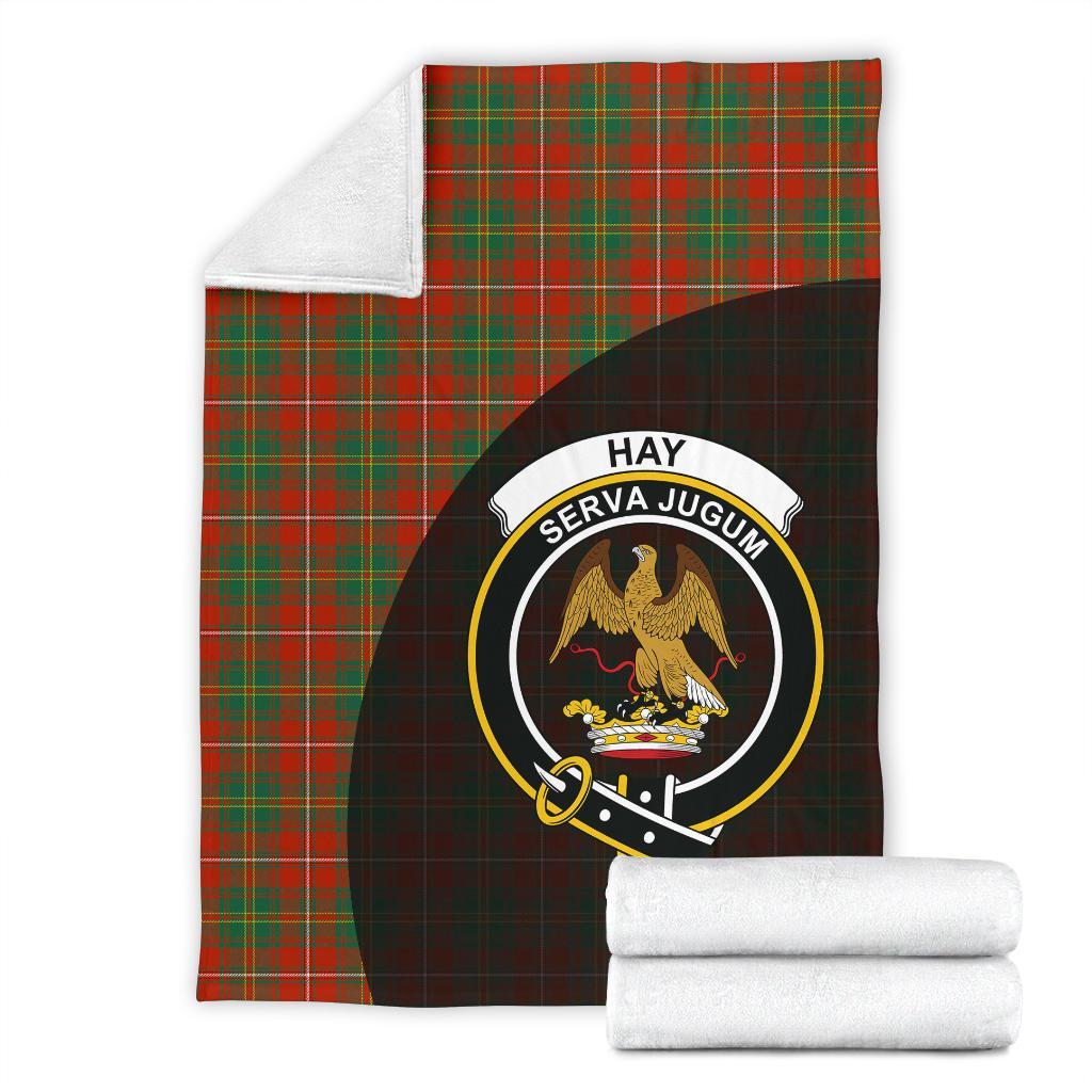 Hay Ancient Tartan Crest Blanket Wave Style