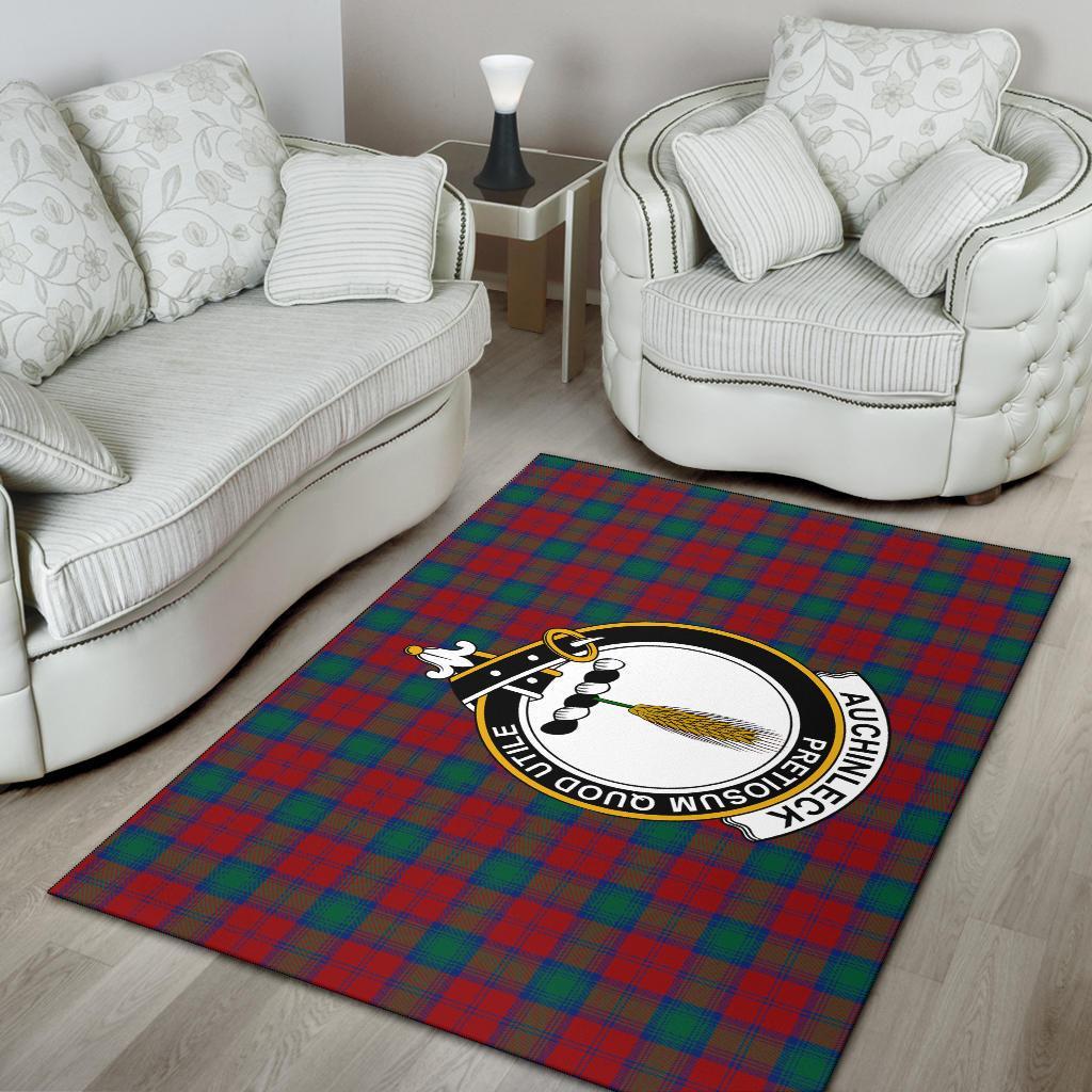 Auchinleck Tartan Crest Area Rug