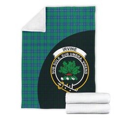 Irvine Ancient Tartan Crest Blanket Wave Style