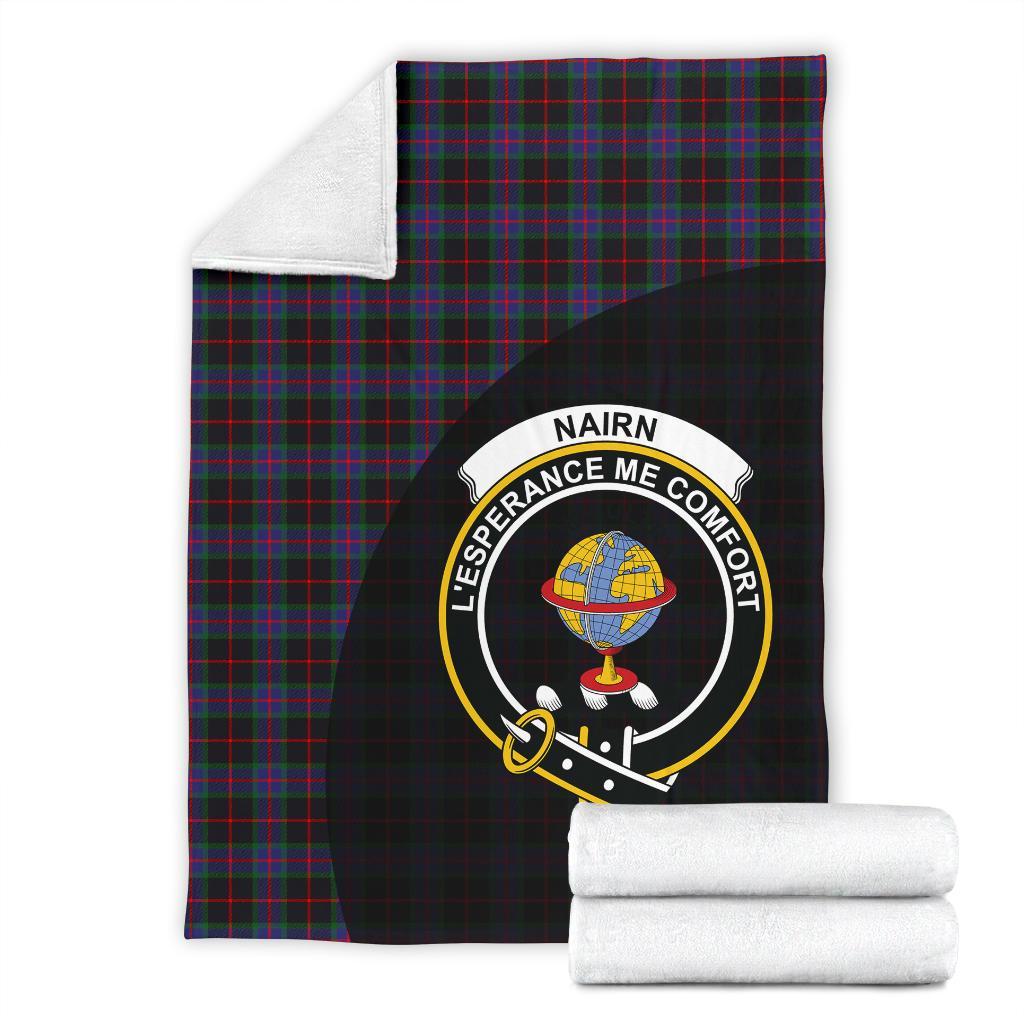 Nairn Tartan Crest Blanket Wave Style