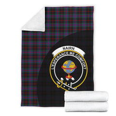 Nairn Tartan Crest Blanket Wave Style