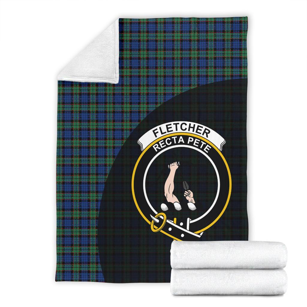 Fletcher Ancient Tartan Crest Blanket Wave Style