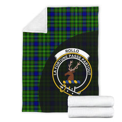 Rollo Modern Tartan Crest Blanket Wave Style