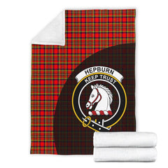 Hepburn Tartan Crest Blanket Wave Style