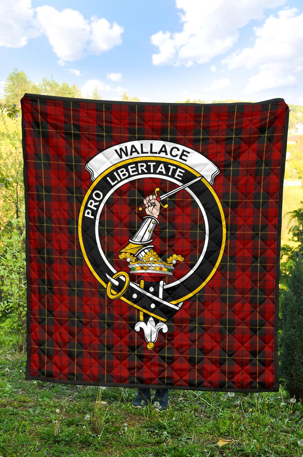 Wallace Tartan Crest Quilt - SP