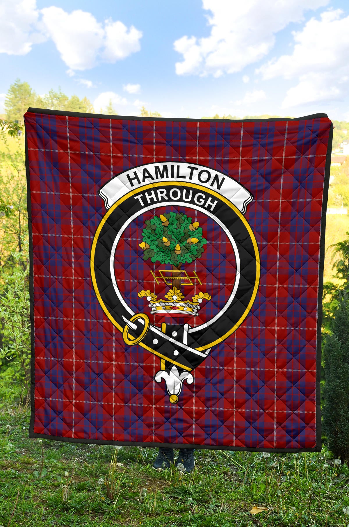 Hamilton Tartan Crest Quilt - SP