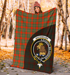 MacGregor Ancient Tartan Crest Blanket Wave Style - SP