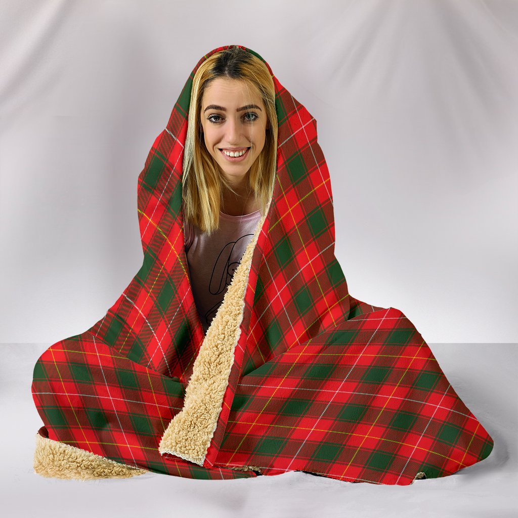 MacPhee Modern Tartan Hooded Blanket