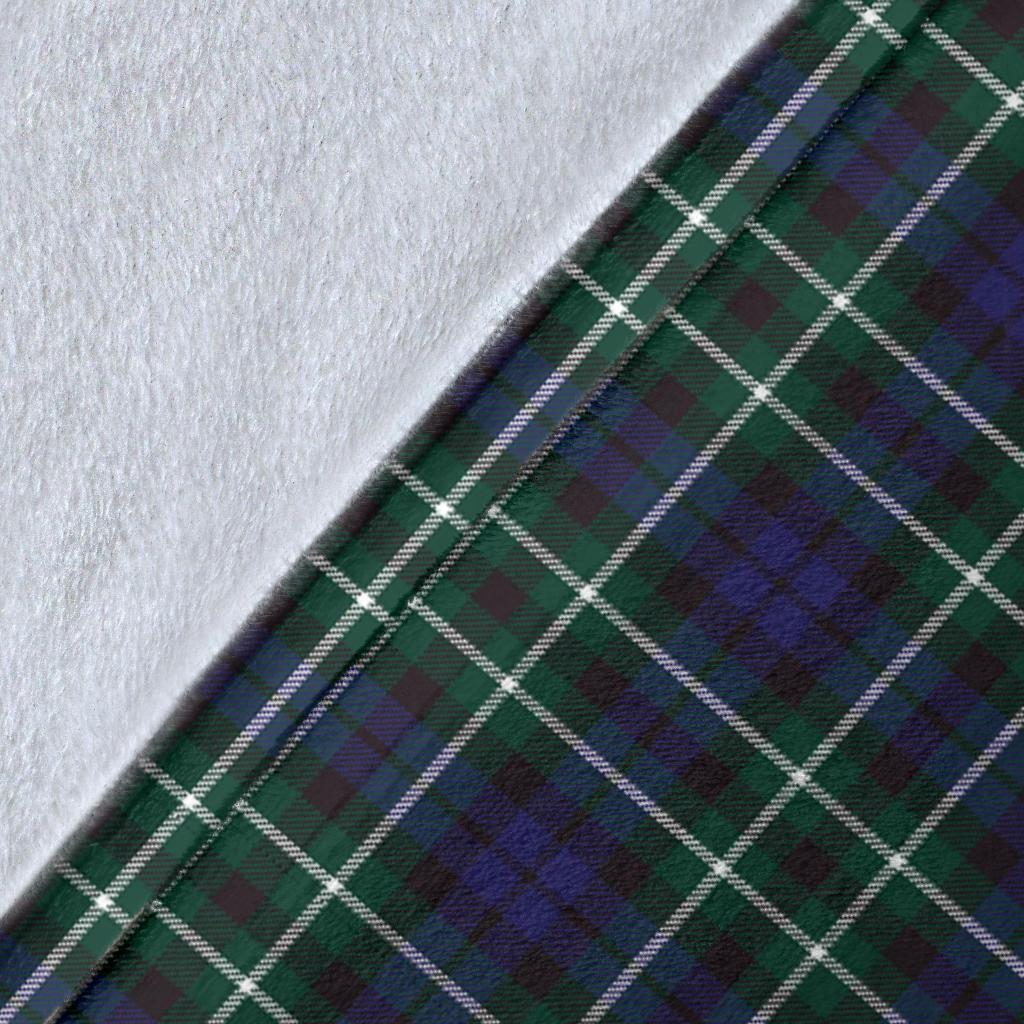 Graham of Montrose Modern Tartan Crest Blanket Wave Style