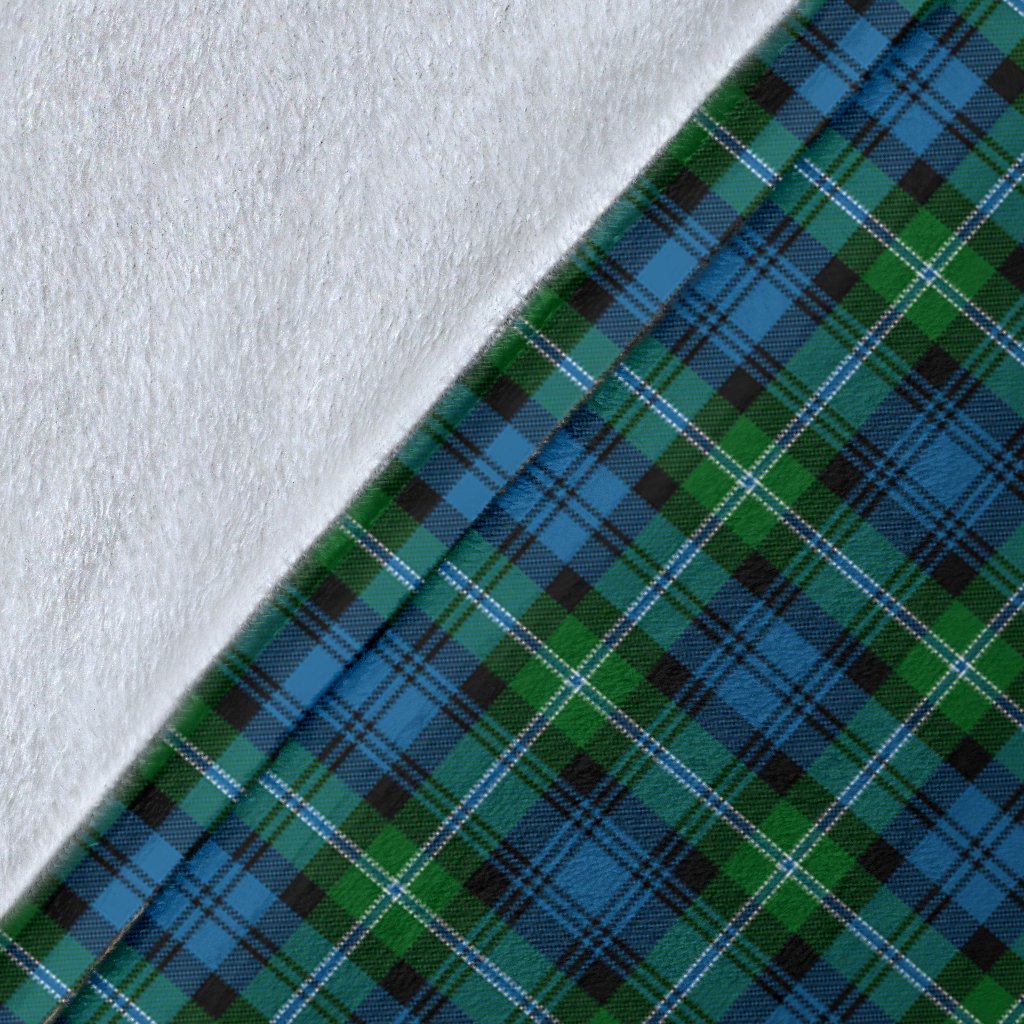 Lyon Family Tartan Crest Blanket - 3 Sizes