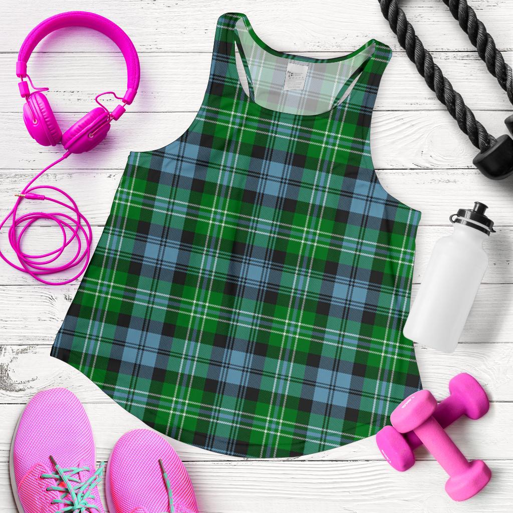 Arbuthnot Ancient Tartan Women Racerback Tank Top