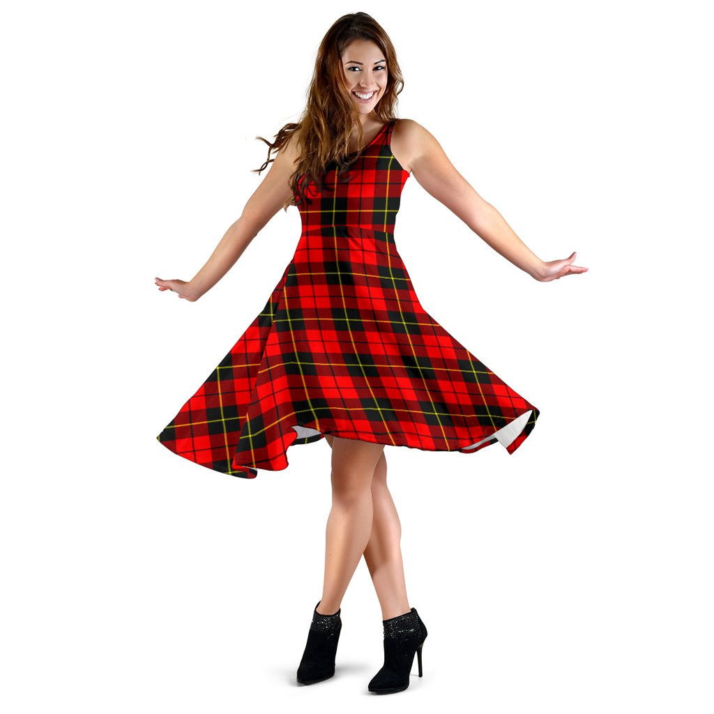 Wallace Hunting - Red Tartan Midi Dress